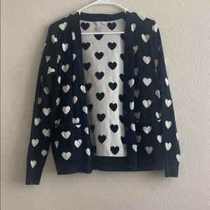 Forever 21 hearts cardigan